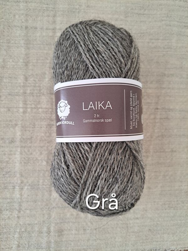 Laika 2 tråds ullgarn